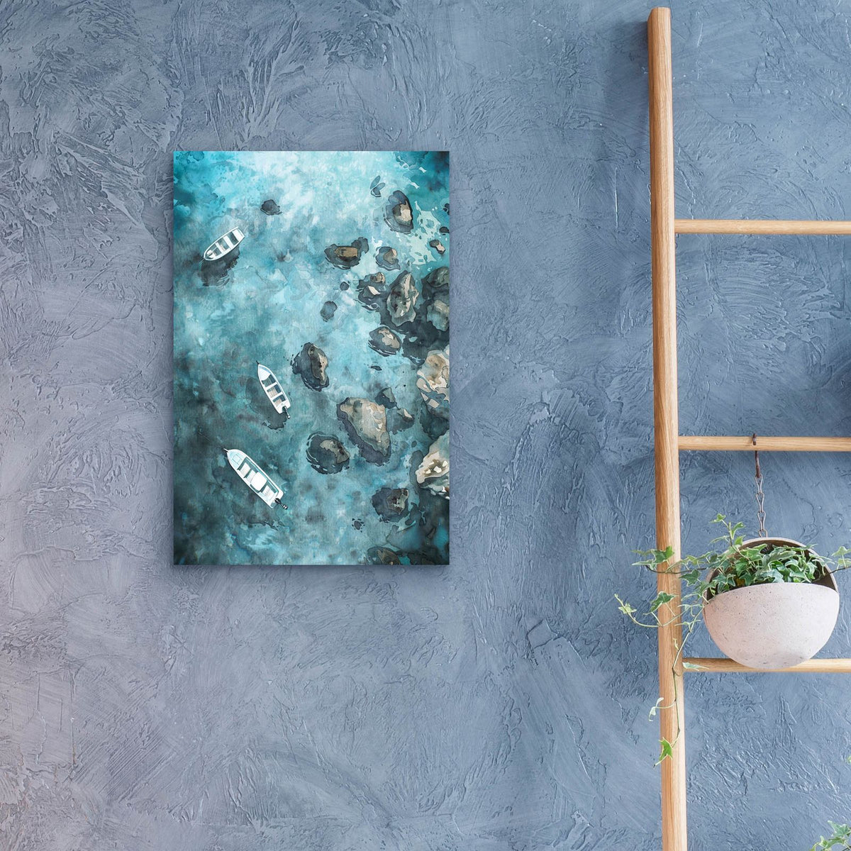 Sea Pier by Svetlana Aleynikova - 16x24 acrylic wall art in a room