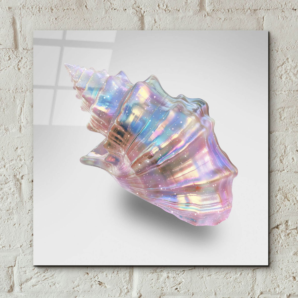 Shell On Pink by Svetlana Aleynikova - 12x12 acrylic wall art in a room