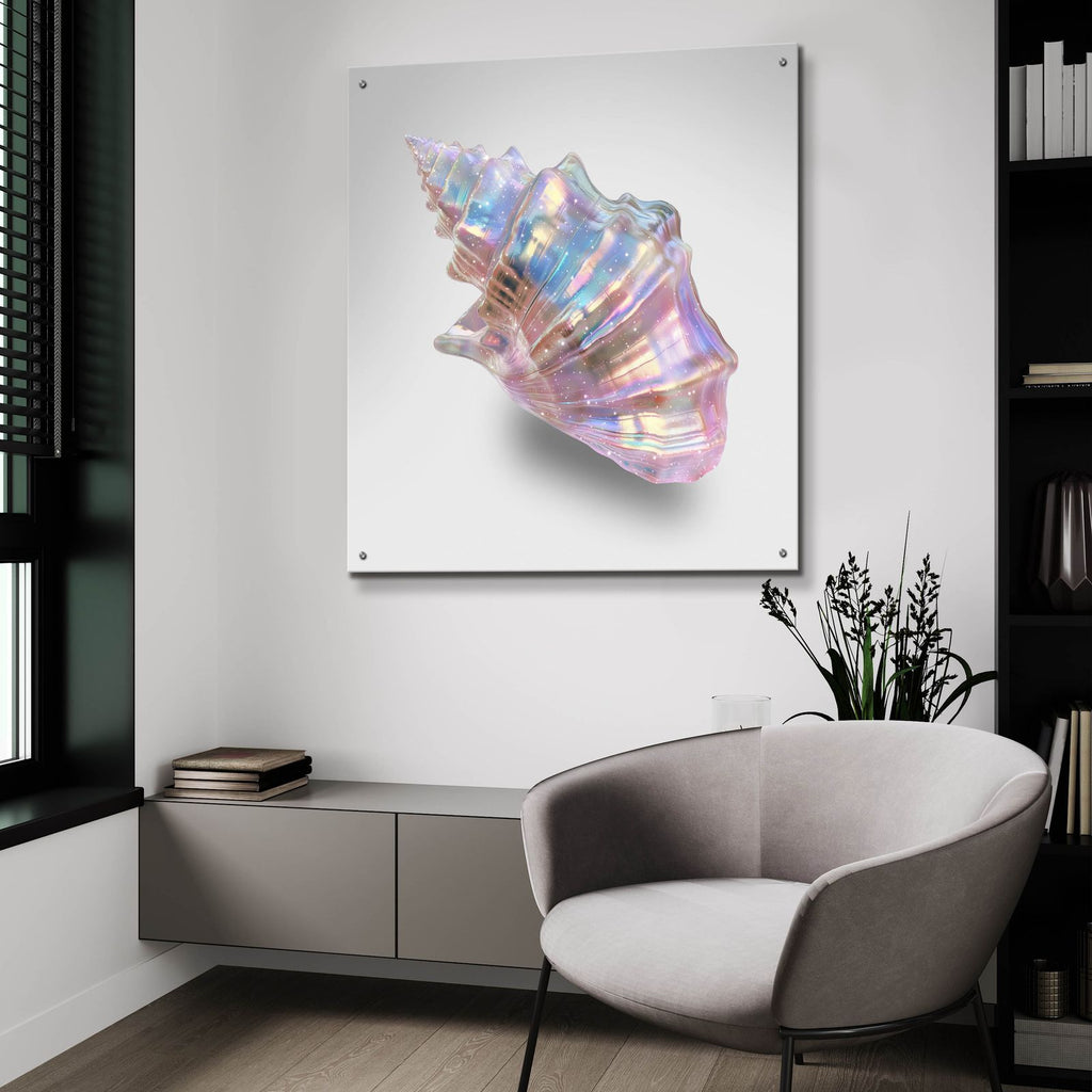 Shell On Pink by Svetlana Aleynikova - 36x36 acrylic wall art in a room