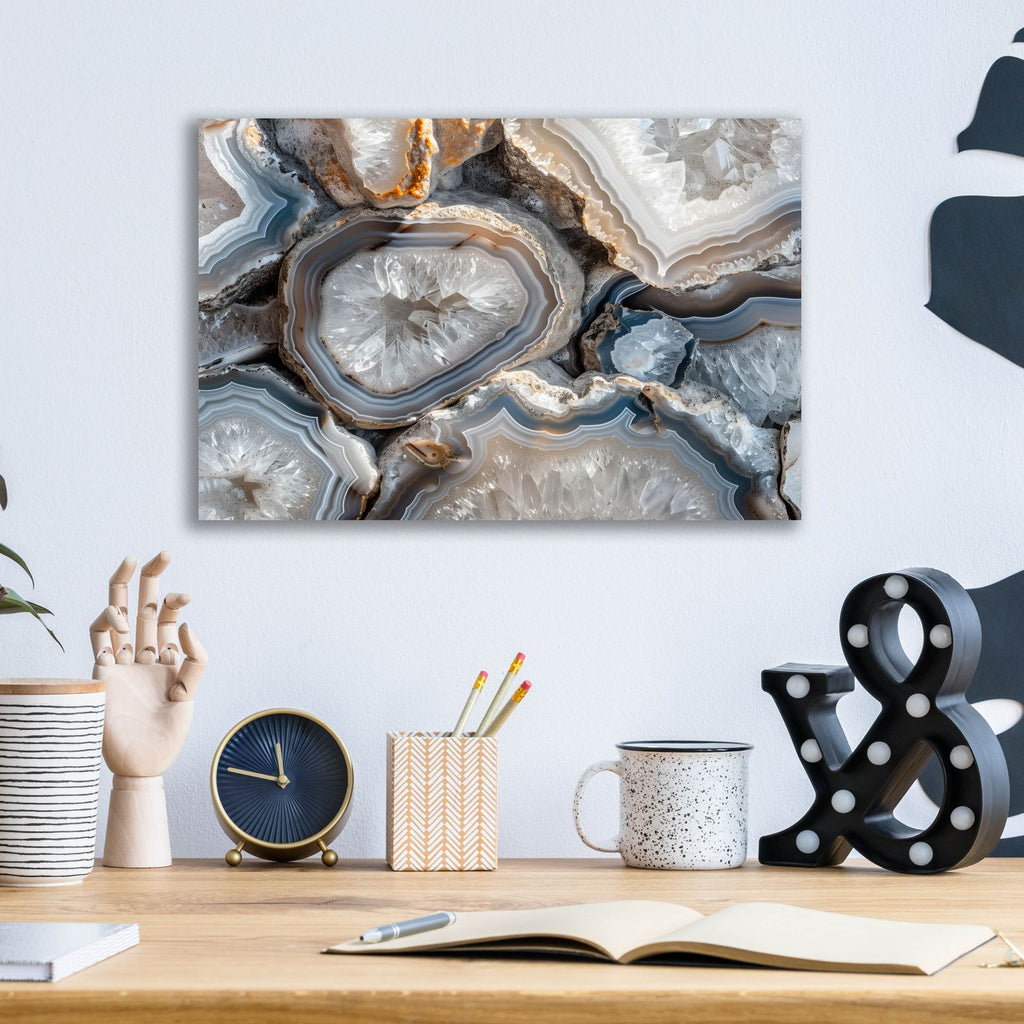 Shine Of White Quartz by Svetlana Aleynikova - 16x12 acrylic wall art in a room