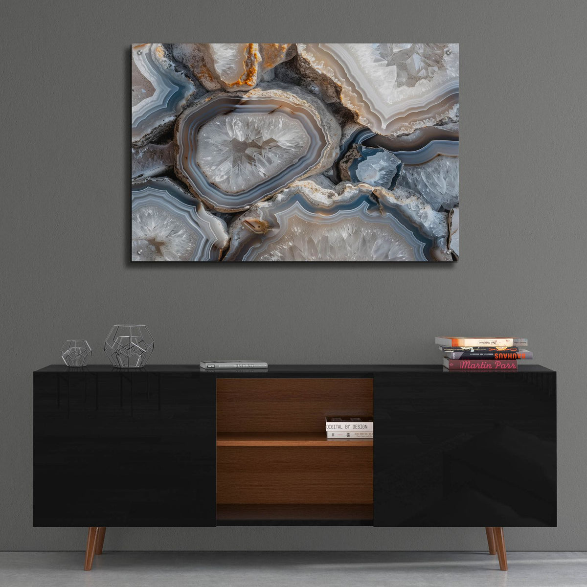 Shine Of White Quartz by Svetlana Aleynikova - 36x24 acrylic wall art in a room