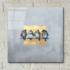 Sparrows On A Branch by Svetlana Aleynikova - 12x12 acrylic wall art in a room