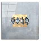 Sparrows On A Branch by Svetlana Aleynikova acrylic glass wall art
