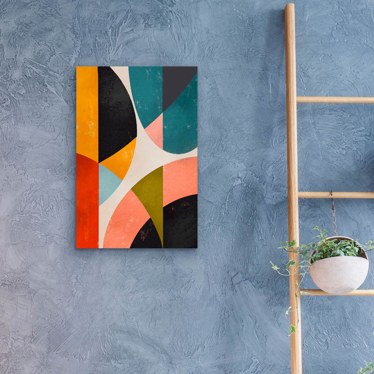 Split Circles by Svetlana Aleynikova - 16x24 acrylic wall art in a room