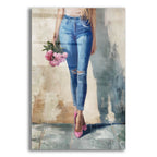 Standing With Roses by Svetlana Aleynikova acrylic glass wall art