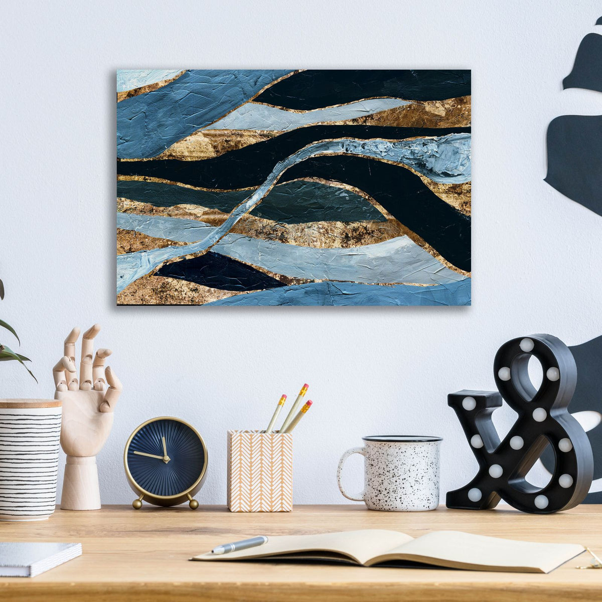 Stone Mosaic by Svetlana Aleynikova - 16x12 acrylic wall art in a room