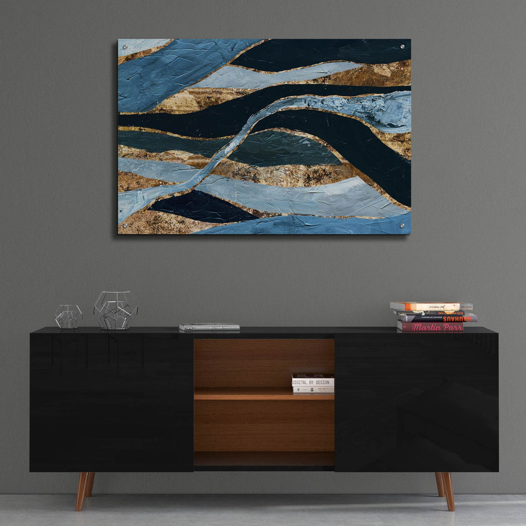 Stone Mosaic by Svetlana Aleynikova - 36x24 acrylic wall art in a room