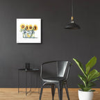 Sunflower Composition by Svetlana Aleynikova - 24x24 acrylic wall art in a room