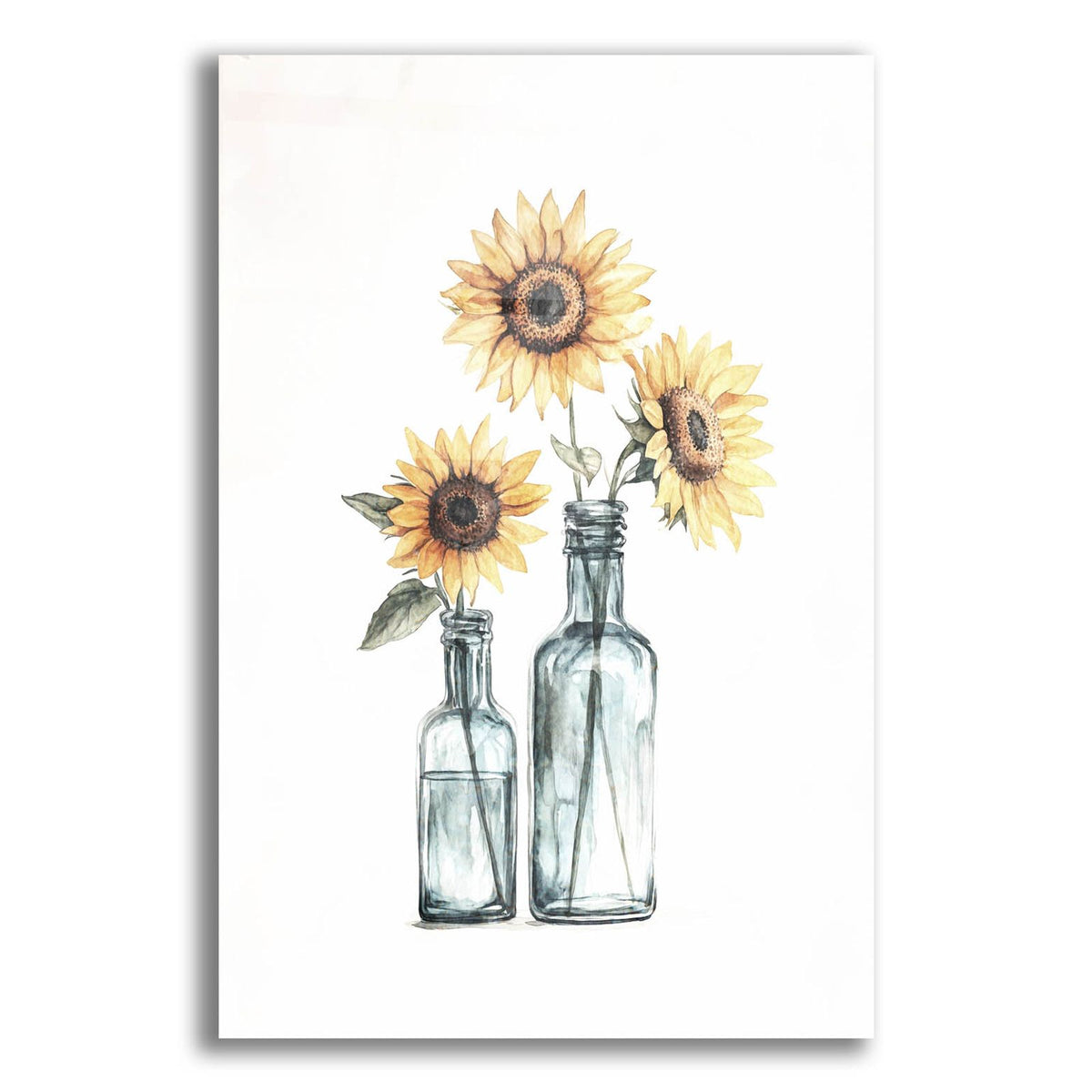 Sunflowers In Bottles by Svetlana Aleynikova acrylic glass wall art