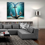 Anchor Drop by Rey Klimt - 36x36 acrylic wall art in a room
