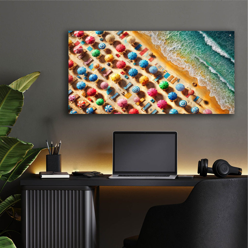 Beach Vibes by Rey Klimt - 48x24 acrylic wall art in a room
