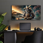 Cat Samurai by Rey Klimt - 48x24 acrylic wall art in a room