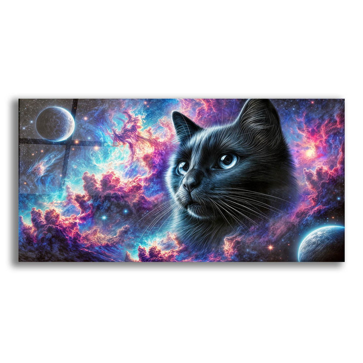 Cat Universe by Rey Klimt acrylic glass wall art
