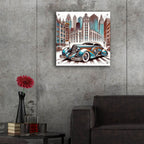 Chicago Art Deco Car by Rey Klimt - 24x24 acrylic wall art in a room