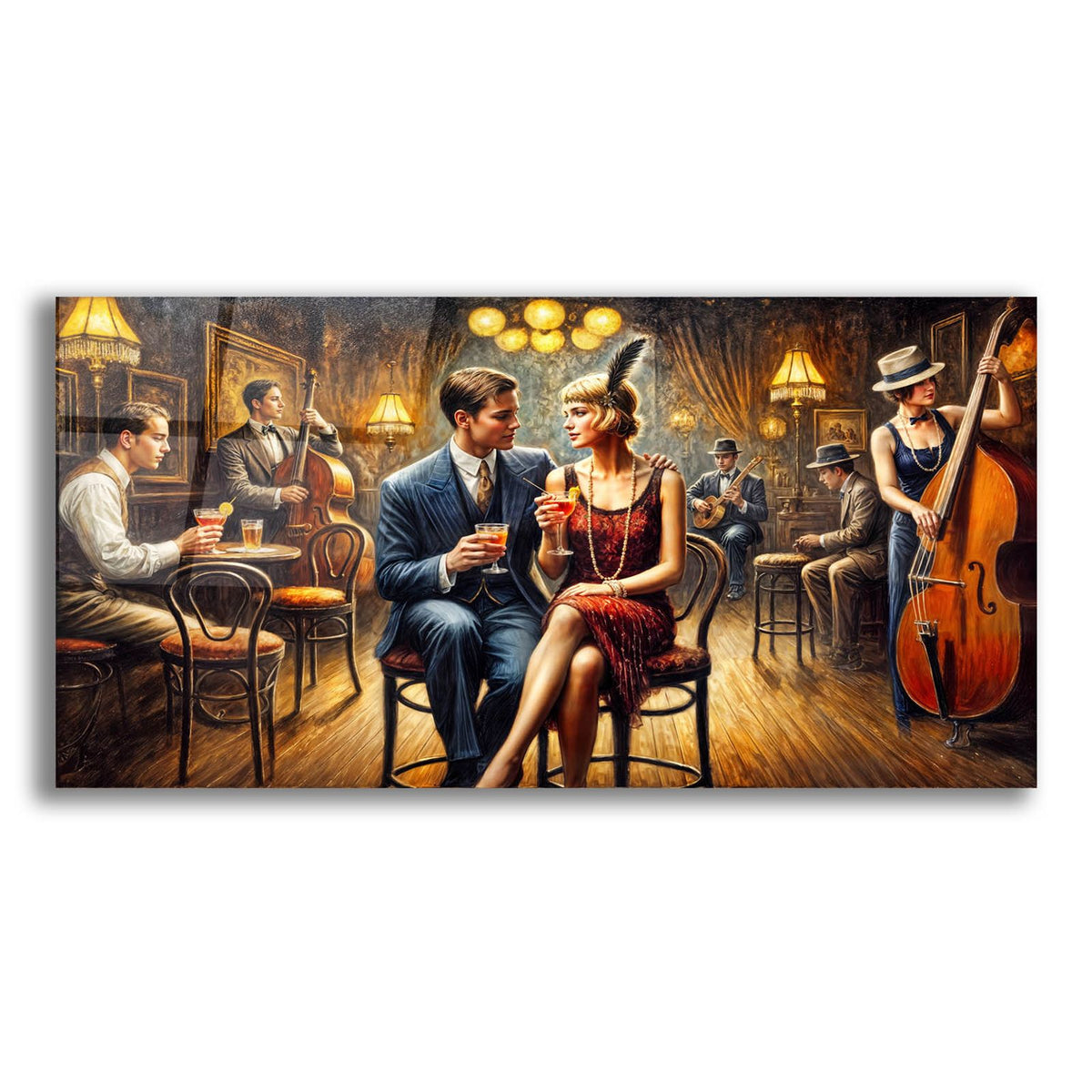 Chicago Speakeasy by Rey Klimt acrylic glass wall art