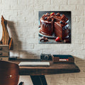 Chocolate Cake by Rey Klimt - 12x12 acrylic wall art in a room