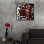 Chocolate Cake by Rey Klimt - 24x24 acrylic wall art in a room
