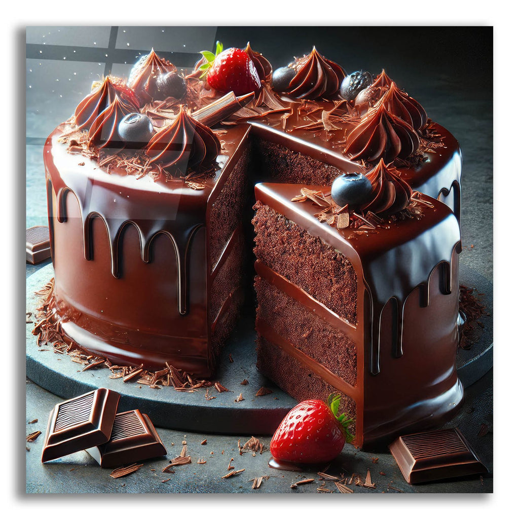Chocolate Cake by Rey Klimt acrylic glass wall art