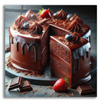Chocolate Cake by Rey Klimt acrylic glass wall art