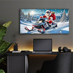 Contemporary Santa Clause by Rey Klimt - 48x24 acrylic wall art in a room