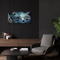 Dangerous Shores by Rey Klimt - 24x12 acrylic wall art in a room