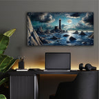 Dangerous Shores by Rey Klimt - 48x24 acrylic wall art in a room