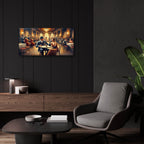 Date Night In Vintage New York by Rey Klimt - 24x12 acrylic wall art in a room
