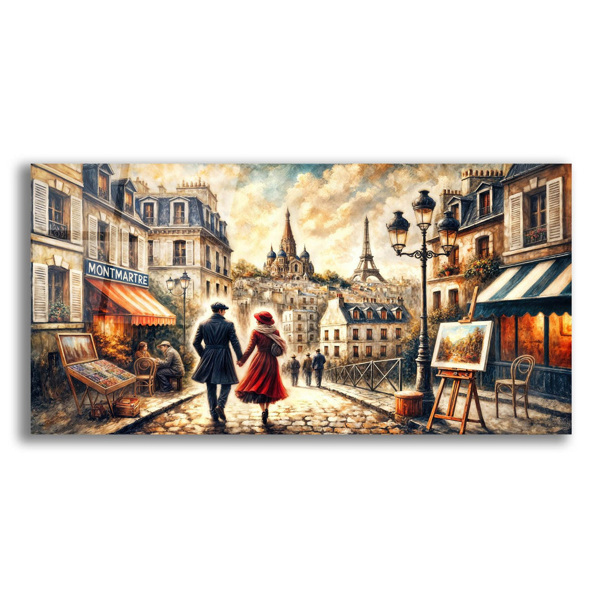 Date Night Montmartre by Rey Klimt acrylic glass wall art