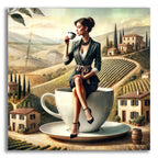 Double Espresso In Italy by Rey Klimt acrylic glass wall art