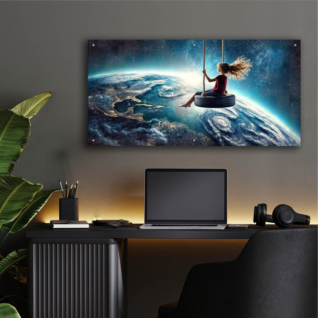 Dream Big by Rey Klimt - 48x24 acrylic wall art in a room