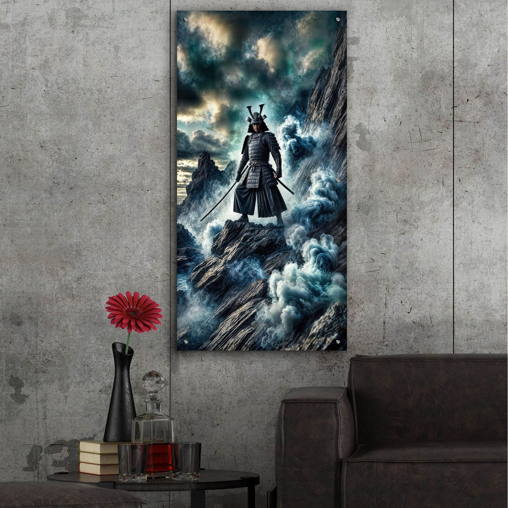 End Of The Road Samurai by Rey Klimt - 24x48 acrylic wall art in a room