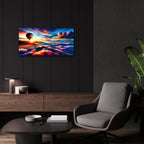 Flying Free Over The Clouds by Rey Klimt - 24x12 acrylic wall art in a room
