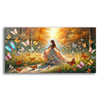 Girl & Butterflies by Rey Klimt acrylic glass wall art
