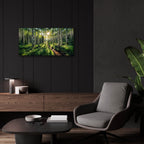 Path In Aspen Forest by Rey Klimt - 24x12 acrylic wall art in a room