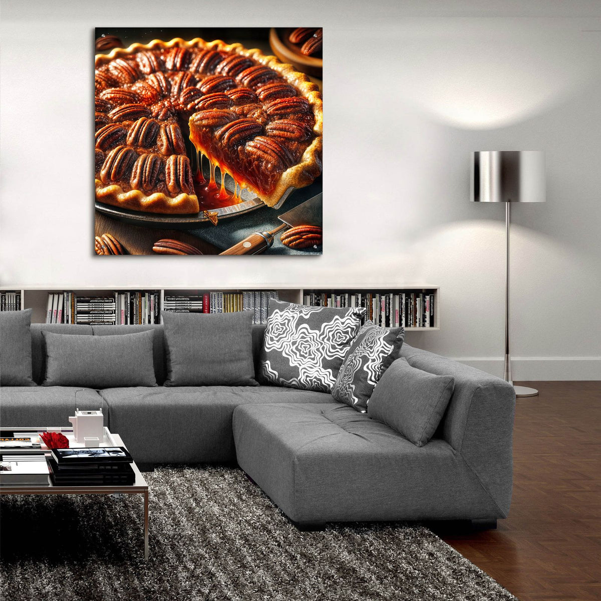 Pecan Pie by Rey Klimt - 36x36 acrylic wall art in a room