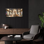 Princess & Butterflies by Rey Klimt - 24x12 acrylic wall art in a room