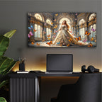 Princess & Butterflies by Rey Klimt - 48x24 acrylic wall art in a room