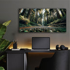 Road Ahead 3 by Rey Klimt - 48x24 acrylic wall art in a room