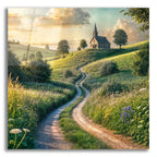 Road To Church by Rey Klimt acrylic glass wall art