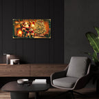 Santa Taking A Break by Rey Klimt - 24x12 acrylic wall art in a room