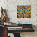 Steampunk Dragonfly by Rey Klimt - 12x12 acrylic wall art in a room