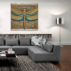 Steampunk Dragonfly by Rey Klimt - 36x36 acrylic wall art in a room