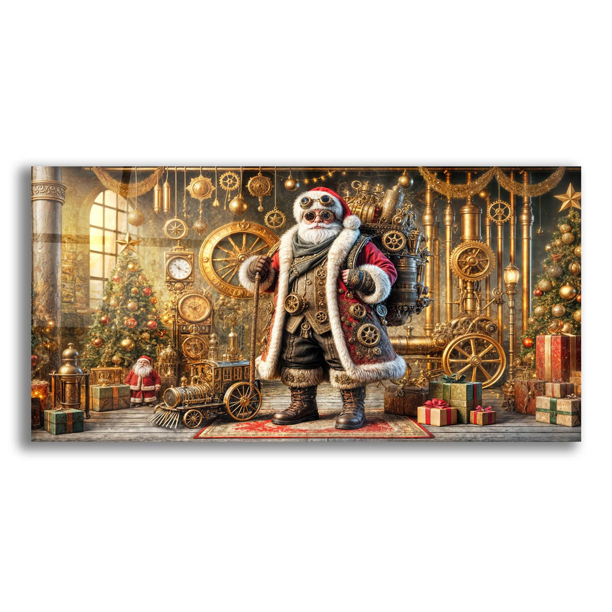 Steampunk Santa by Rey Klimt acrylic glass wall art