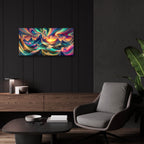 Surreal Mountains by Rey Klimt - 24x12 acrylic wall art in a room