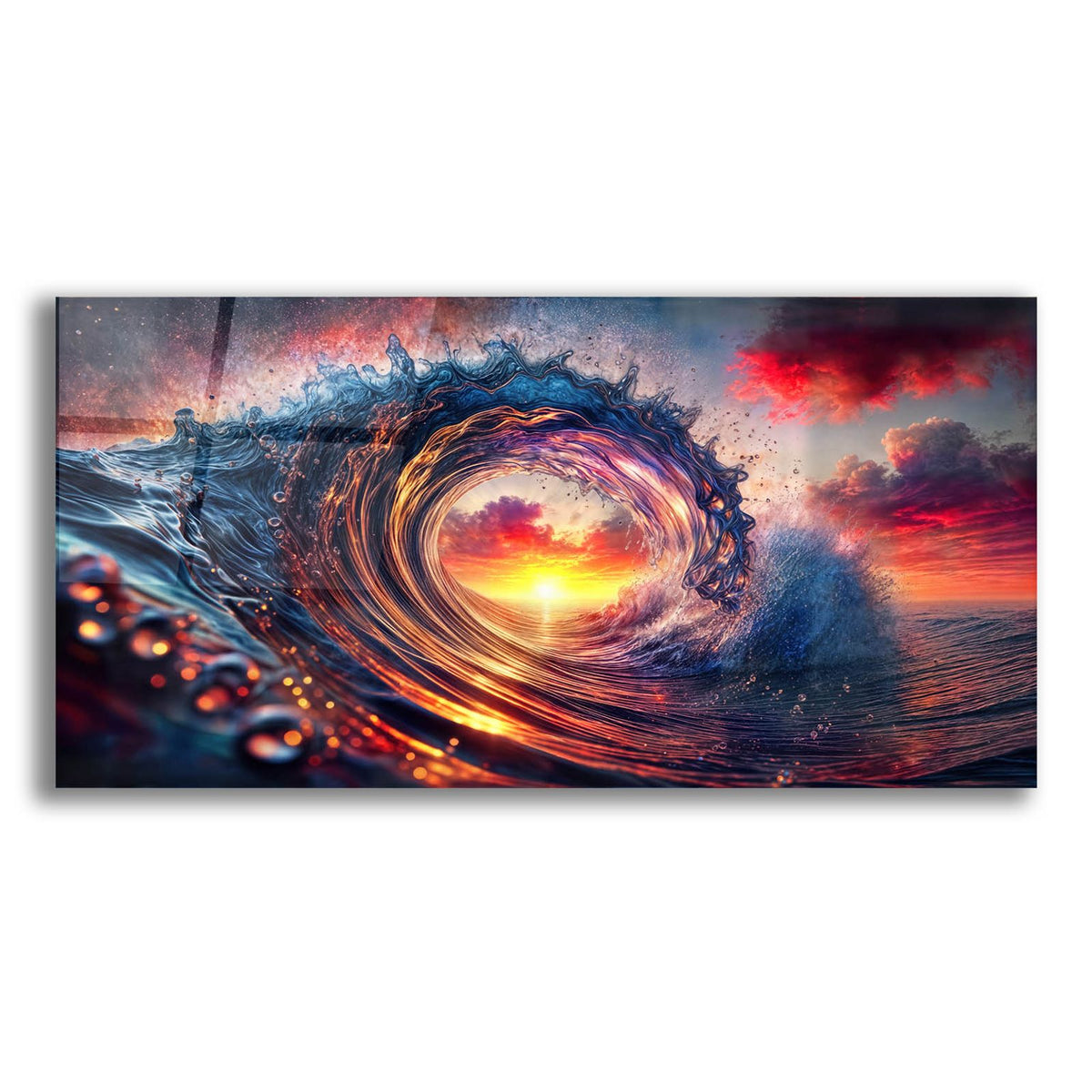 The Last Wave by Rey Klimt acrylic glass wall art