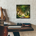 Tree Lined Road by Rey Klimt - 12x12 acrylic wall art in a room