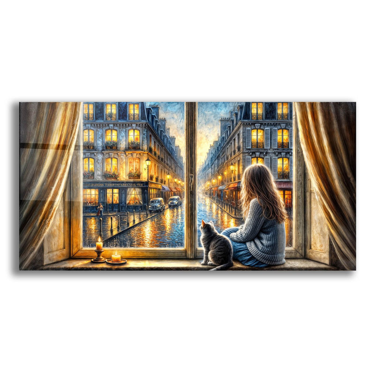 Twilight In Paris by Rey Klimt acrylic glass wall art