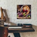 Two Glasses Of Wine by Rey Klimt - 12x12 acrylic wall art in a room