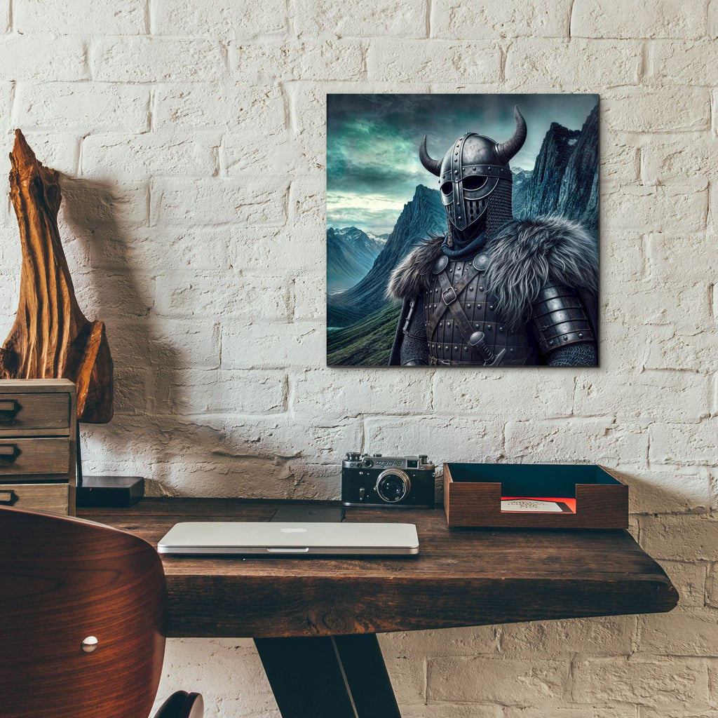 Viking Warrior by Rey Klimt - 12x12 acrylic wall art in a room