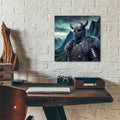 Viking Warrior by Rey Klimt - 12x12 acrylic wall art in a room